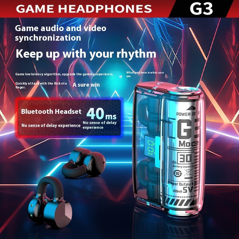 G3 Wireless Bluetooth Headset Cool Transparent Cabin Noise Reduction