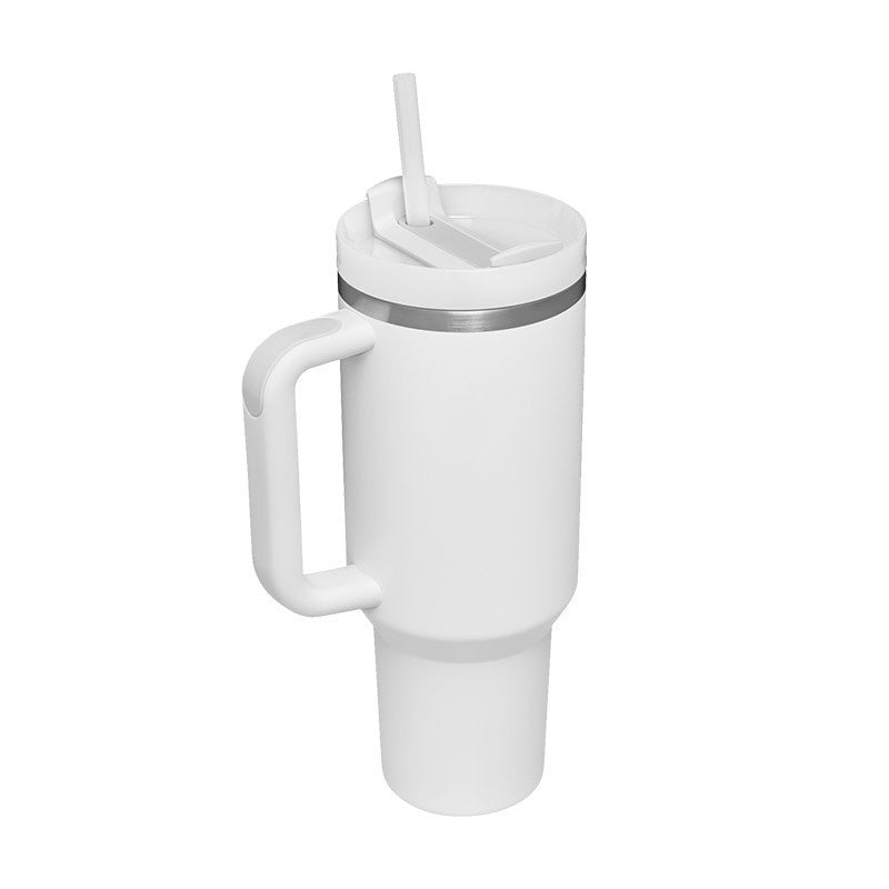 40 Oz Tumbler With Handle Straw, Insulated, and Stainless Steel
