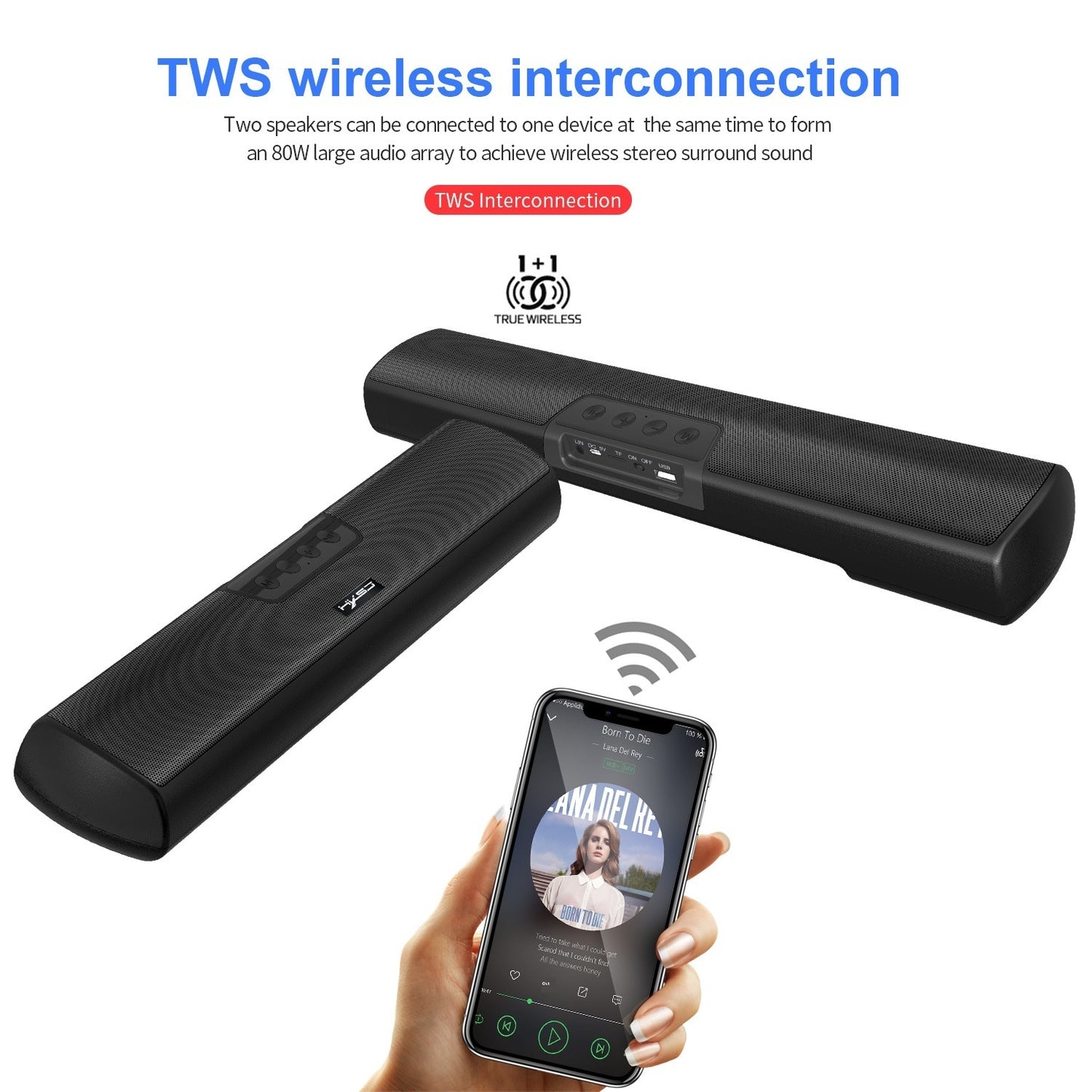 Home Bluetooth Extended Desktop Wall-mounted Wireless Speaker