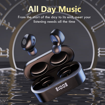 Private Model Mini Bluetooth Headset With Battery Display Touch