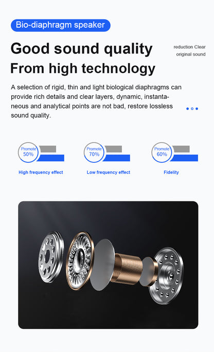 T8 Bluetooth 5.0 headset touch control wireless headset