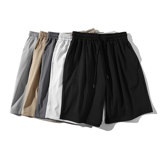 Quick-drying breathable wide-leg track shorts