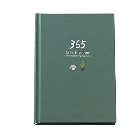 Schedule This Hardcover Planner Notebook – 365-Day Color