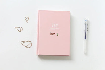Schedule This Hardcover Planner Notebook – 365-Day Color