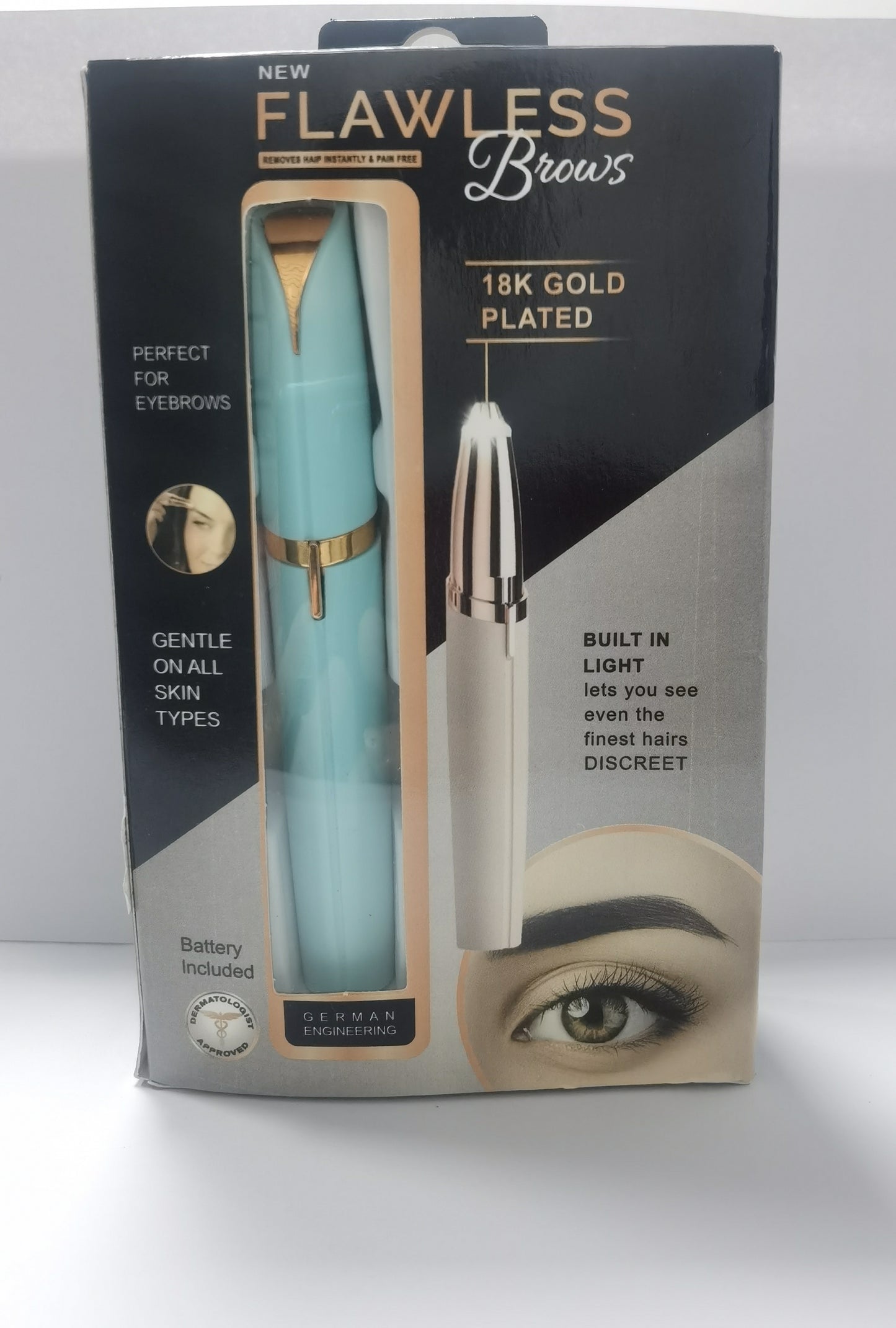 Mini Electric Eyebrow Trimmer and Lipstick Brows Hair Remover