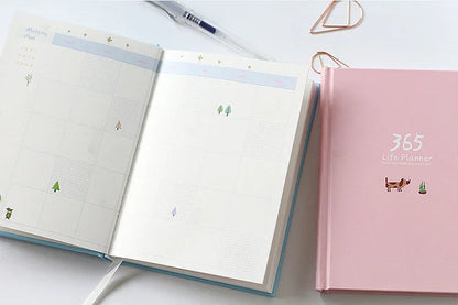 Schedule This Hardcover Planner Notebook – 365-Day Color