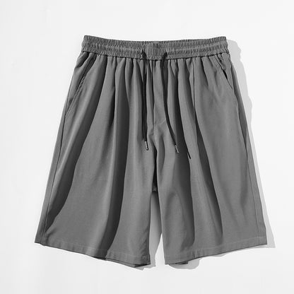 Quick-drying breathable wide-leg track shorts