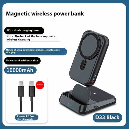 Ultra-thin Compact Portable Magnetic Wireless Power Bank