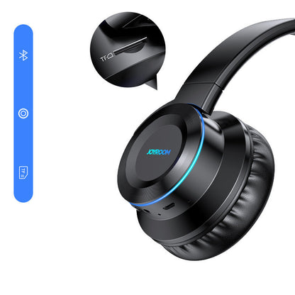 Jiyuetang H16 Head-Mounted Bluetooth Headset 5.0 Foldable Wireless Touch Sports Headphones Can Be Inserted With A Card With Wheat