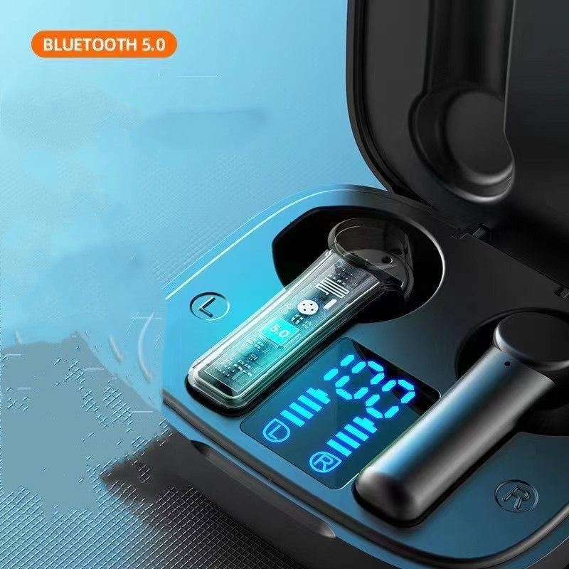 LB-8 Bluetooth Headset TWS Binaural 5.0 Wireless Sports Headset Digital Display In-Ear 5-Level Stereo