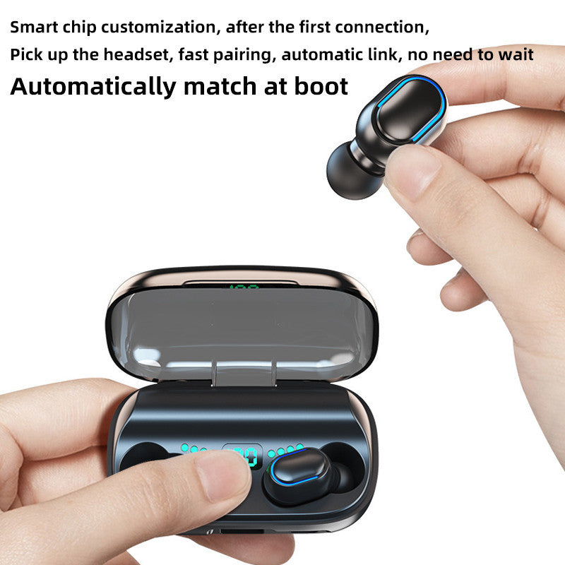 Bluetooth Headset TWS Binaural Wireless With Charging Compartment