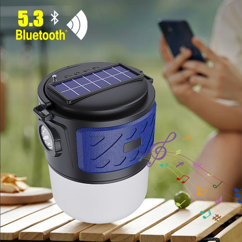 Convenient Solar Energy Camping Lights Mobile Wireless Card Creative Portable Audio