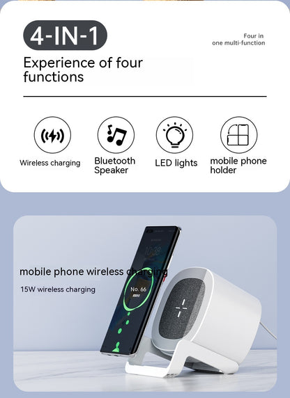 Four-in-one Mobile Phone Holder Wireless Charger Bluetooth Audio