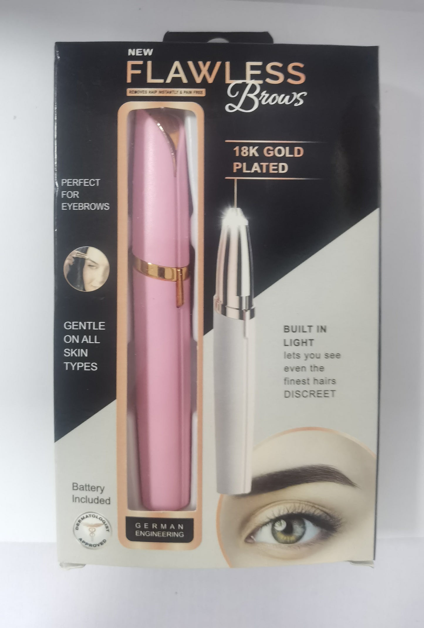Mini Electric Eyebrow Trimmer and Lipstick Brows Hair Remover