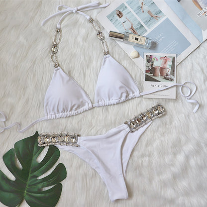 Fashion Personality Female Plain Bandage Swimsuit