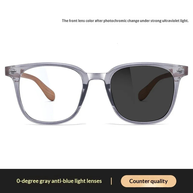 Photochromic Blue Light Blocking Glasses – Retro Square