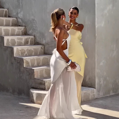 Summer New European And American Diagonal Collar Fashion Temperament Waist-controlled Dress