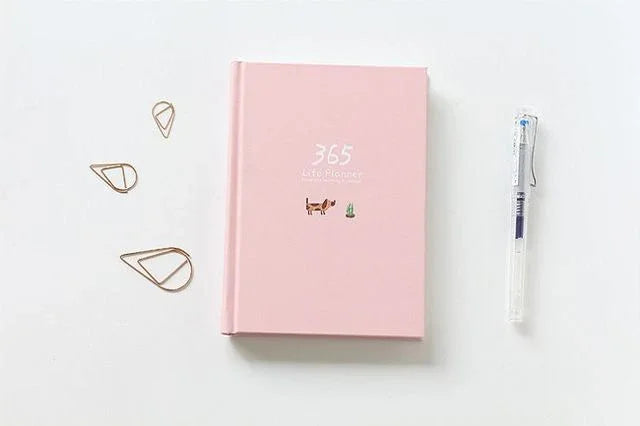 Schedule This Hardcover Planner Notebook – 365-Day Color
