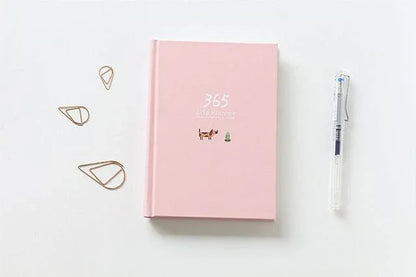 Schedule This Hardcover Planner Notebook – 365-Day Color