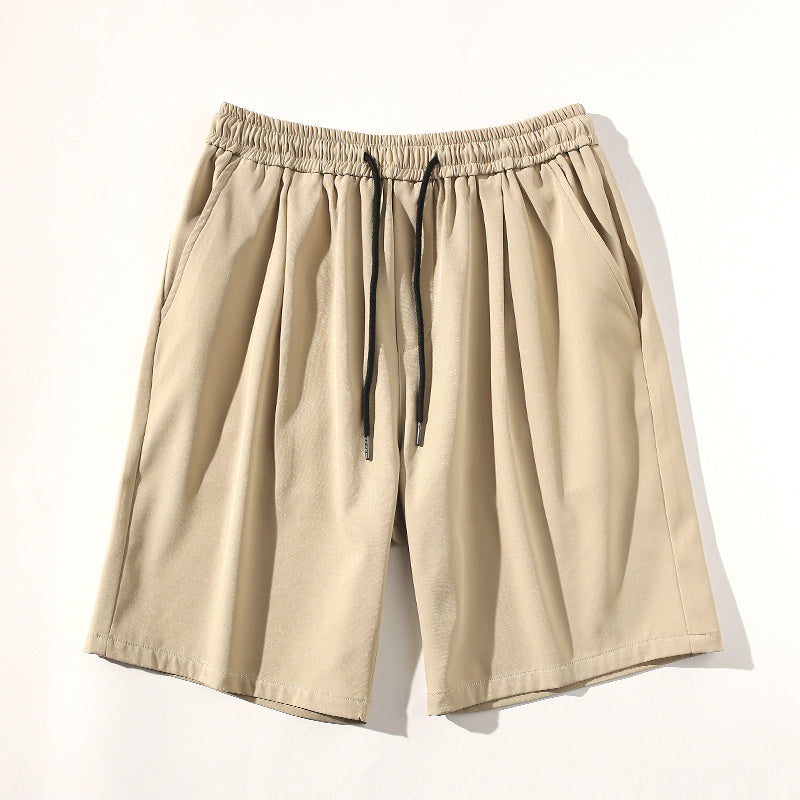 Quick-drying breathable wide-leg track shorts