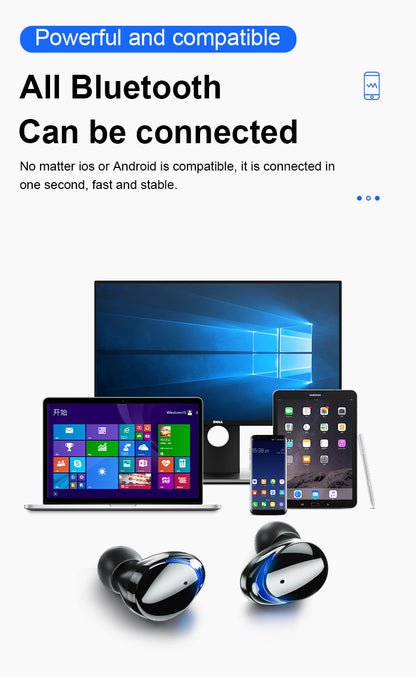 T8 Bluetooth 5.0 headset touch control wireless headset