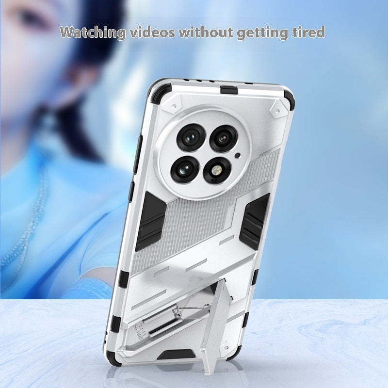 OnePlus 13 Phone Case Silicone Drop-resistant Soft And Hard Cover Invisible Bracket Magnetic Protection