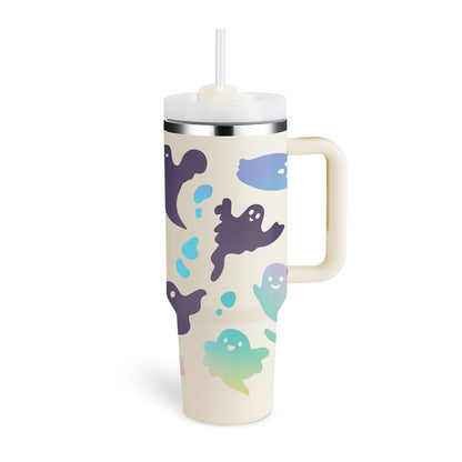 40 Oz Tumbler With Handle Straw, Insulated, and Stainless Steel