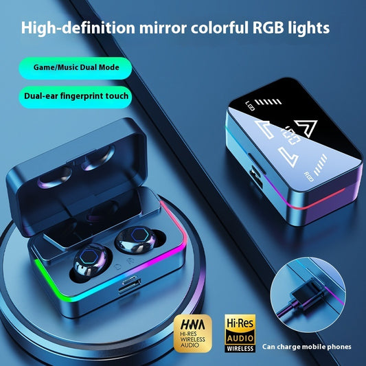 Long Endurance In-ear M49PRO Bluetooth Headset Mirror Digital Display
