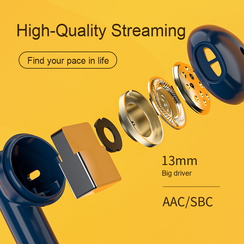 Wireless Bluetooth Headset Binaural Semi-in-ear Sports Running