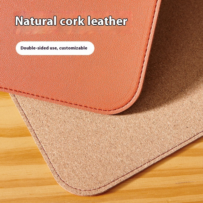 Cork Leather Table Mat Material Thickened PVC Mouse Mat