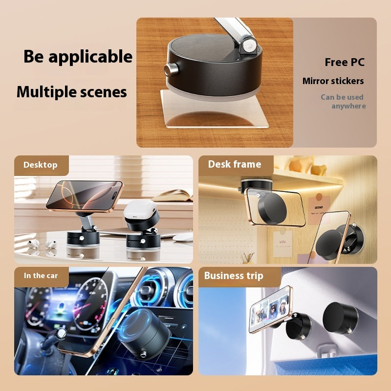 Foldable Magnetic Vacuum Suction Cup Car Phone Holder