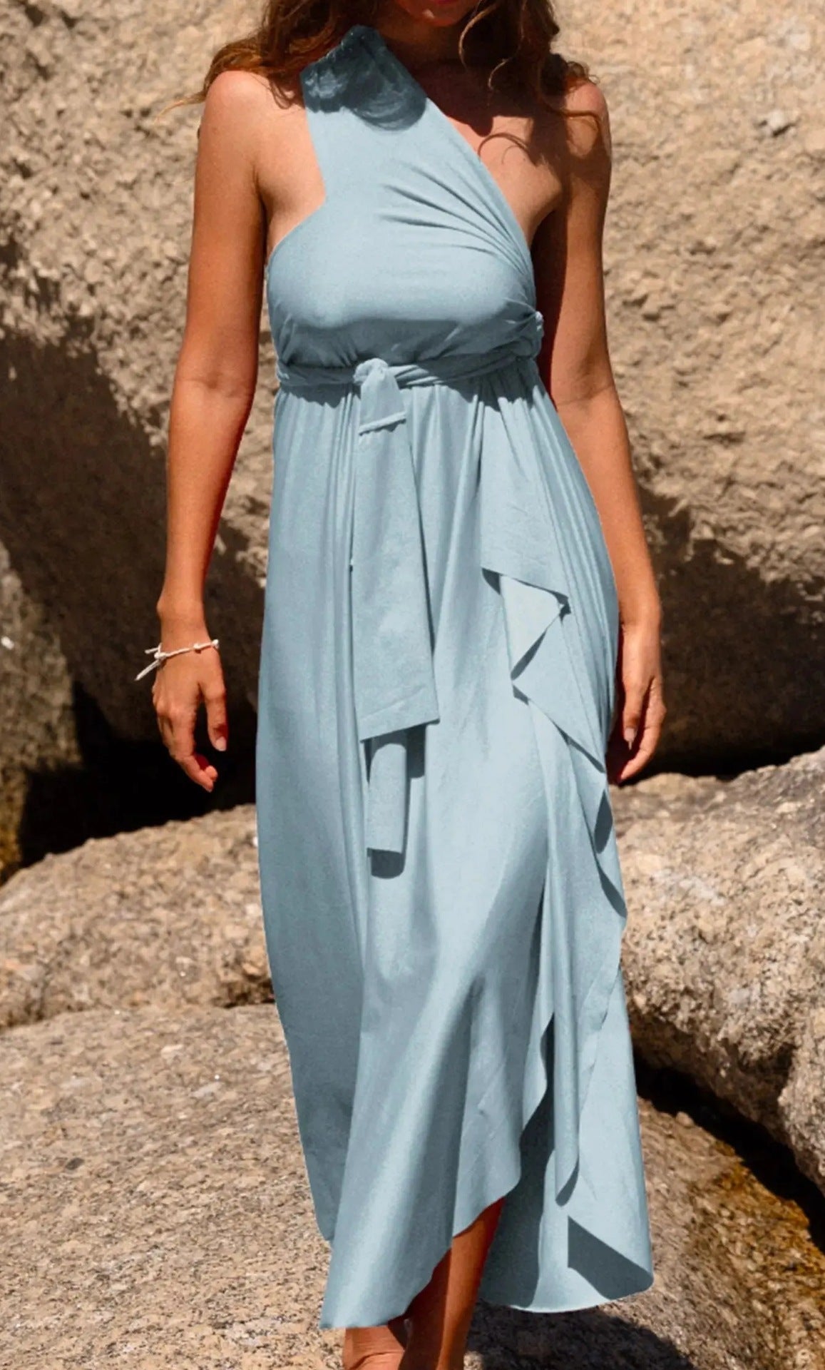 Tube Top Halter Sexy Backless Sun Protection Changeable Wear Match Dress