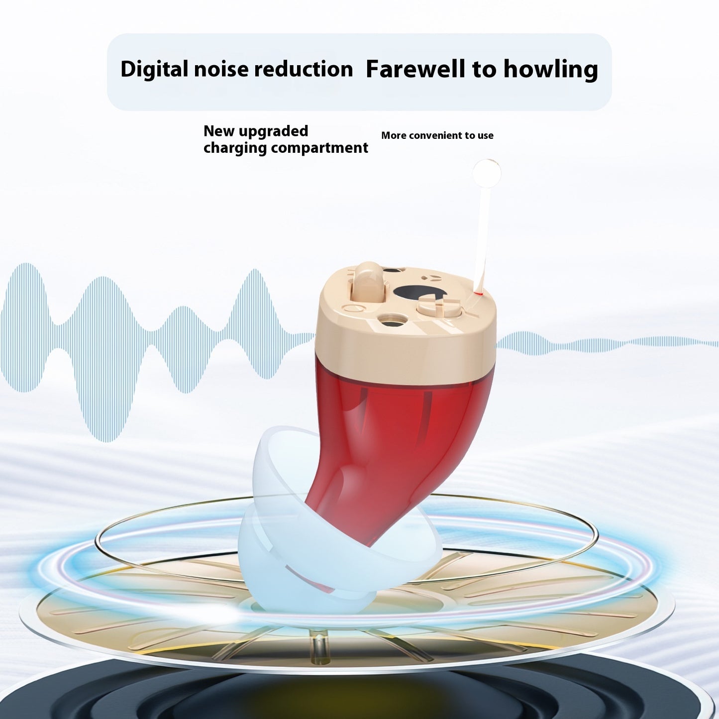 Digital Hearing Aid For The Elderly Invisible Noise Reduction Sound Amplifier