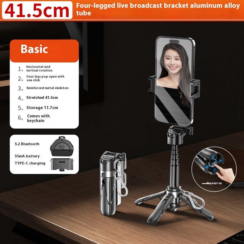 Multifunctional Integrated Mini Selfie Stick Bracket