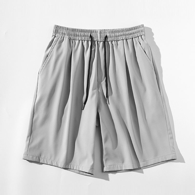 Quick-drying breathable wide-leg track shorts