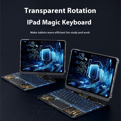 Transparent Rotating Keyboard For Air5 Protective Case Tablet PC