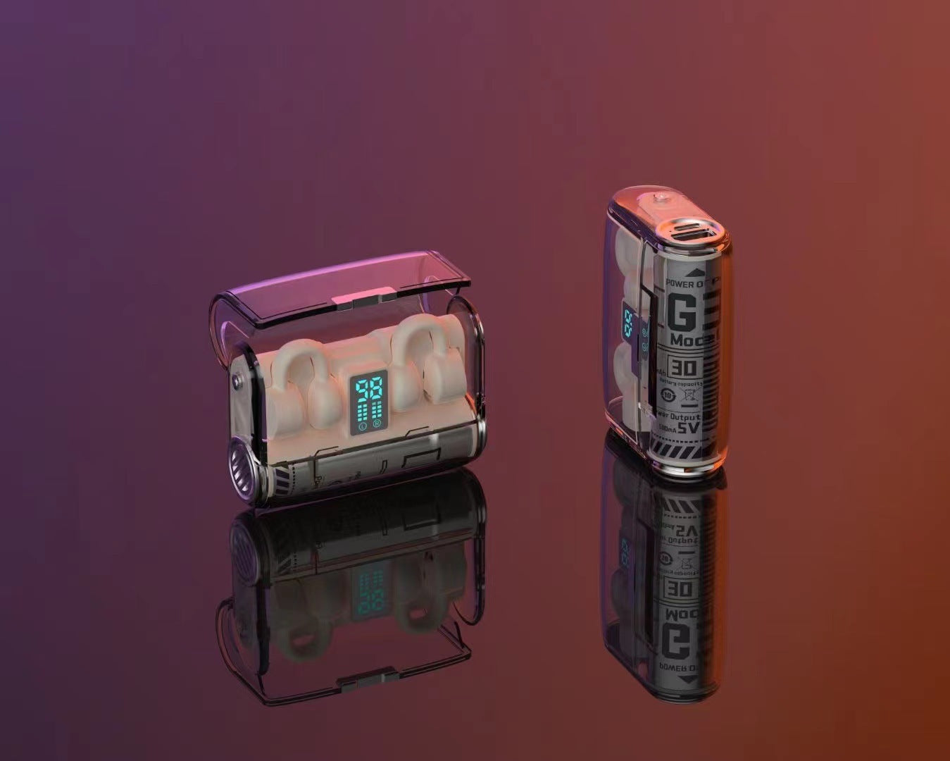 G3 Wireless Bluetooth Headset Cool Transparent Cabin Noise Reduction