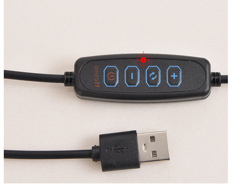 USB Plug-In Oval Acrylic Lamp with Touch Control Dim
