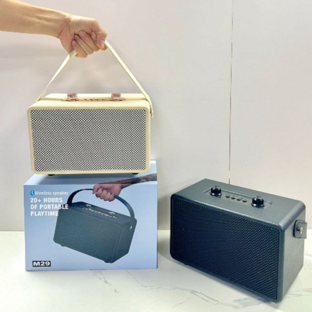 M29 Bluetooth Audio High Quality Retro Wireless Outdoor Portable Wooden Subwoofer