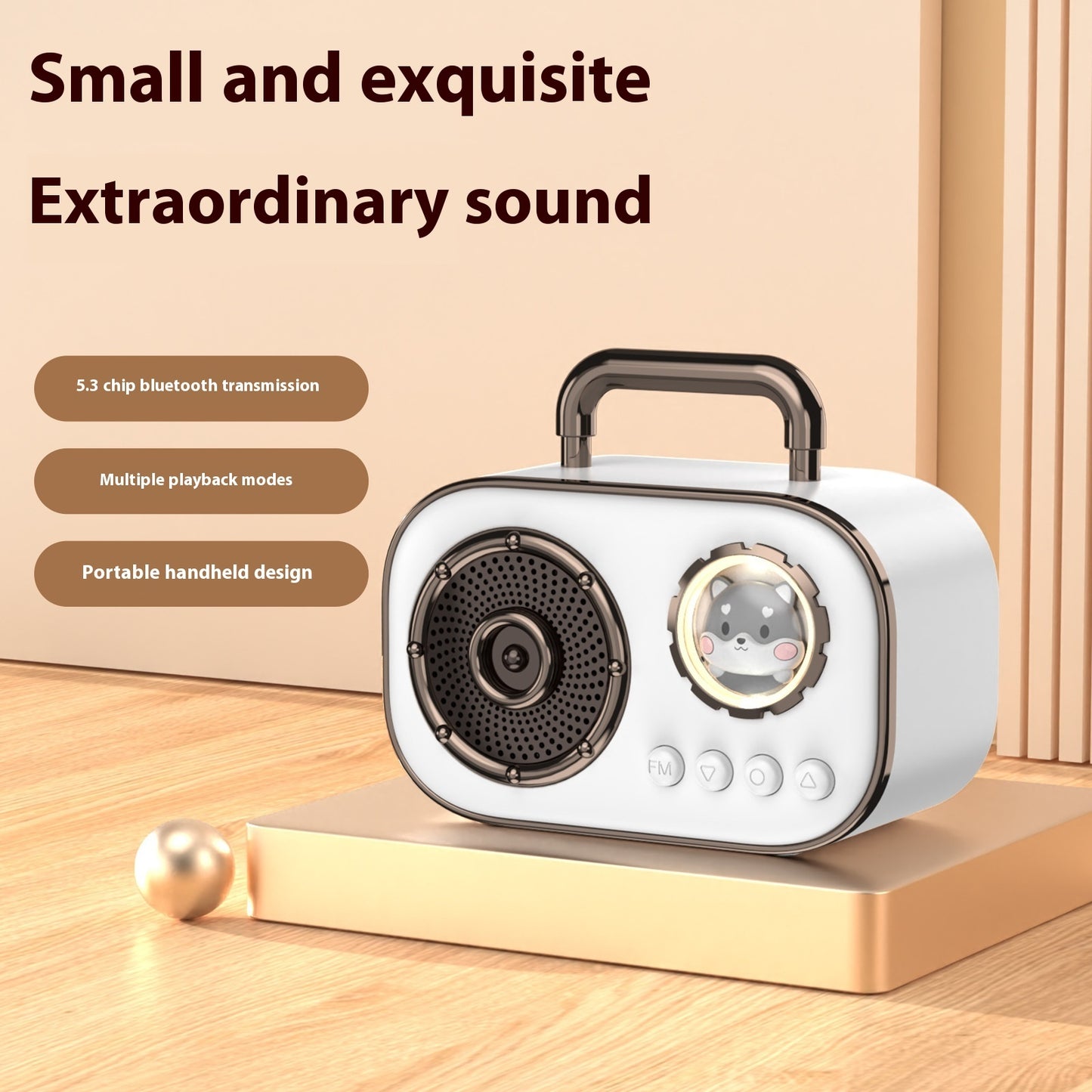 Portable Retro Bluetooth Audio Small Portable Home