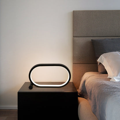 USB Plug-In Oval Acrylic Lamp with Touch Control Dim