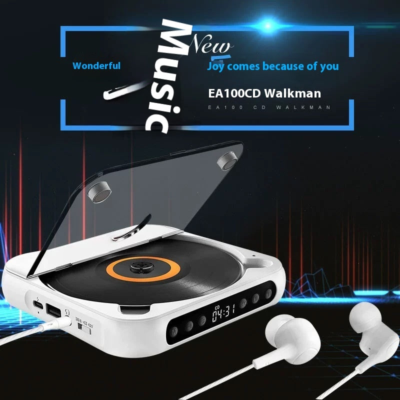 Portable Music Album CD Player Student English CD Bluetooth Walkman