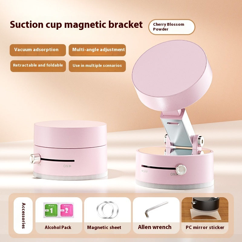 Foldable Magnetic Vacuum Suction Cup Car Phone Holder