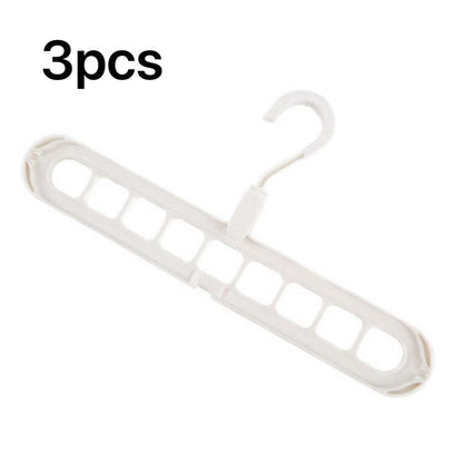 9-hole Clothes Hanger Organizer Space Saving Hanger Multi-function Folding Magic Hangers Drying Racks Scarf Clothes Storage