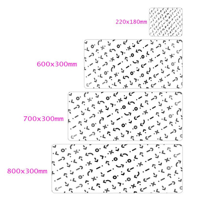 Black And White Gaming Mouse Pad 800x300 Lengthened