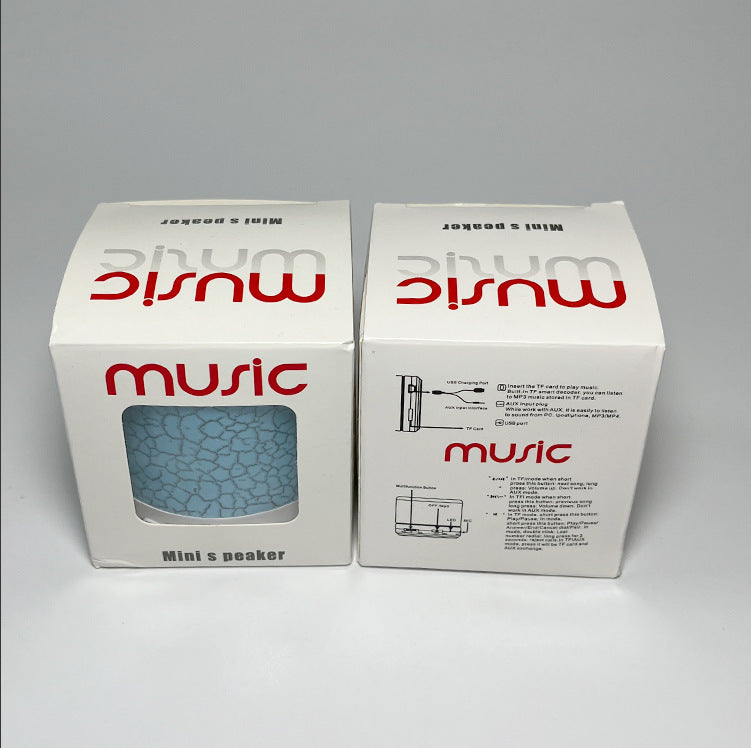 A9 Mini Cracked Bluetooth Speaker - Portable Card-inserted Subwoofer With LED Light, Wireless Speaker, Gift Option