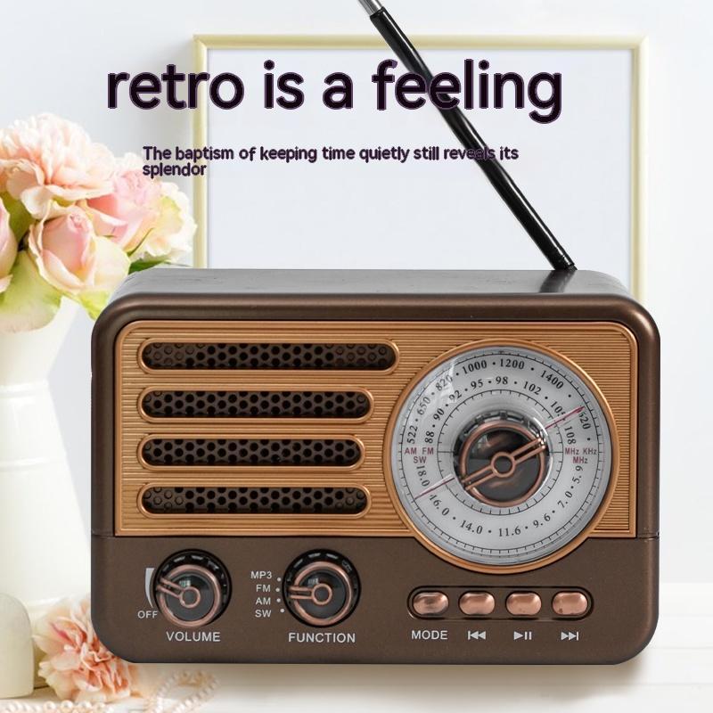 Retro Wireless Bluetooth Speaker Mini FM Radio