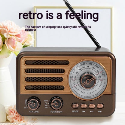 Retro Wireless Bluetooth Speaker Mini FM Radio