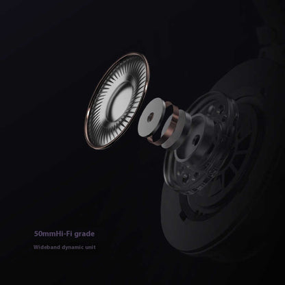 Headset Large Moving Coil Closed HiFi E-sports Games Wired Headset