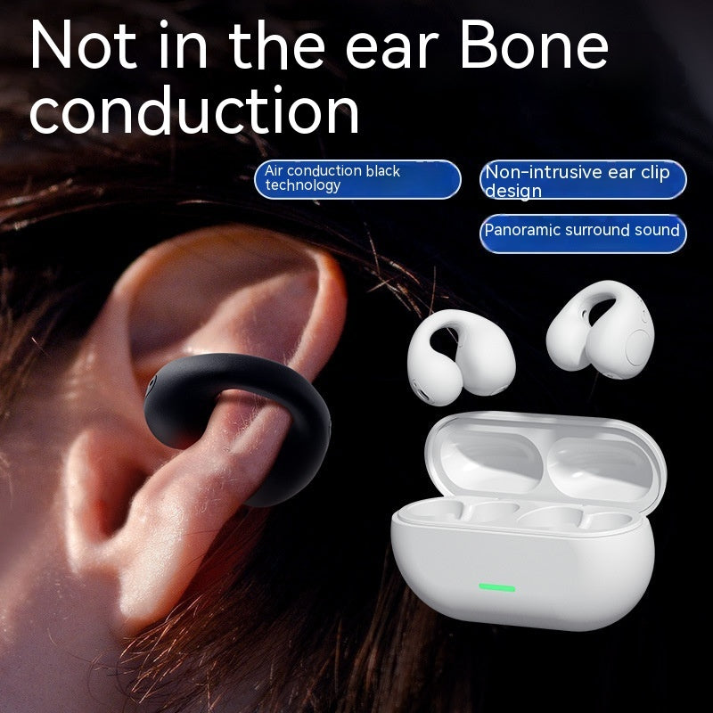 Wireless Ear Clip Bluetooth Headset TWS Comfortable Wear Not In-Ear Sports Wireless Bone Conduction 5.3 Bluetooth Headset